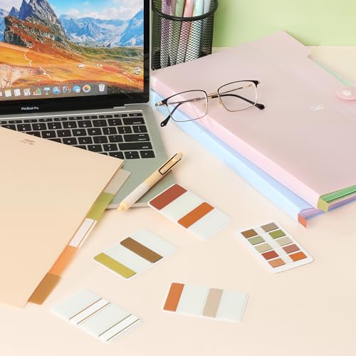 Mr. Pen- Sticky Index Tabs, 500 Pcs, 21 Sets, Earthy - color: Earthy