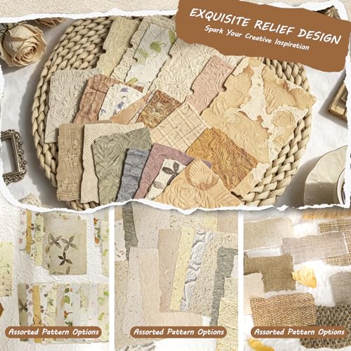 168 Sheet Vintage Scrapbook Paper Set, 6 Packs Vintage Decorative Paper，for Letter Writing，Scrapbook paper，Junk Journal Supplies，DIY Collage，Card Making Supplies，Collage Background - color: H
