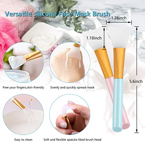 Yokilly Silicone Face Scrubber Kit: Exfoliator Blackhead Skin Care Tool - color: 6 Piece Kit