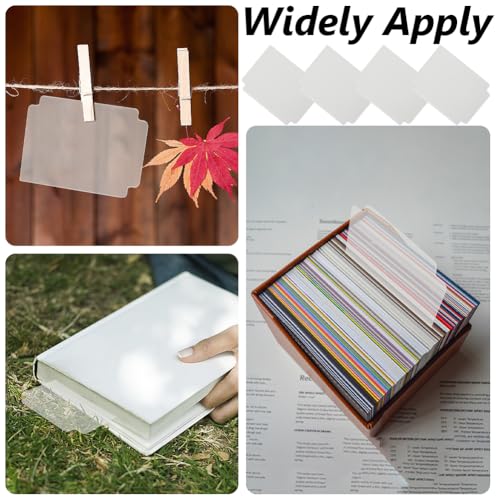 CRASPIRE Trading Card Dividers Transparent Card Separator Sorting Tray Plastic Dividers Board Game Separator Deck Box for Game Organizer Storage 40sheets 2.75 x 3.7 Inch - style: 40Pcs Transparent