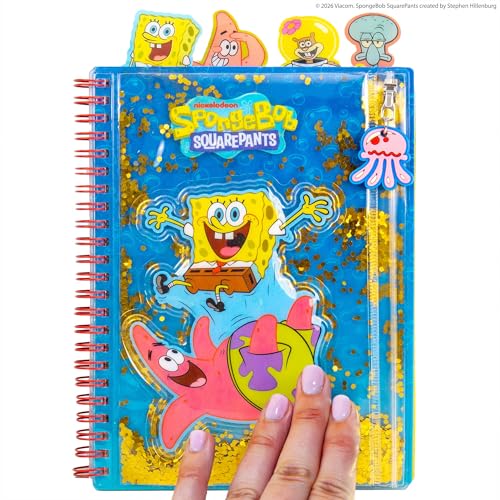 Horizon Group USA Tab Journal with 5 Dividers, SpongeBob SquarePants - color: Spongebob Squarepants