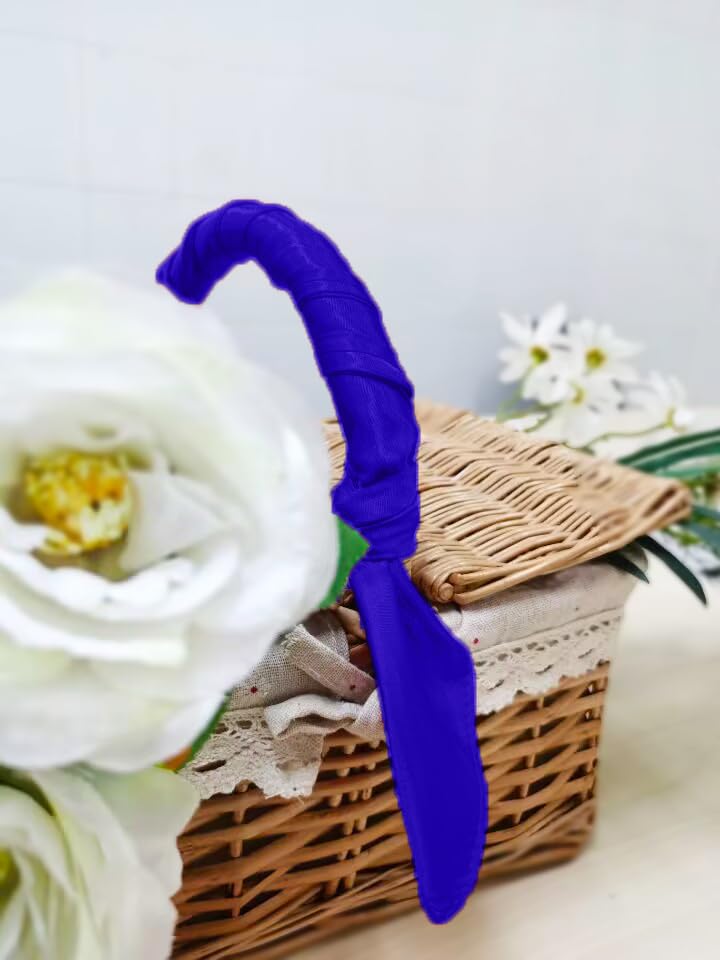 1 Piece of Square Satin Scarf Wrap Ribbon Neck Scarfs Halloween Retro Costume (23.62" x 23.62") - color: Royal Blue