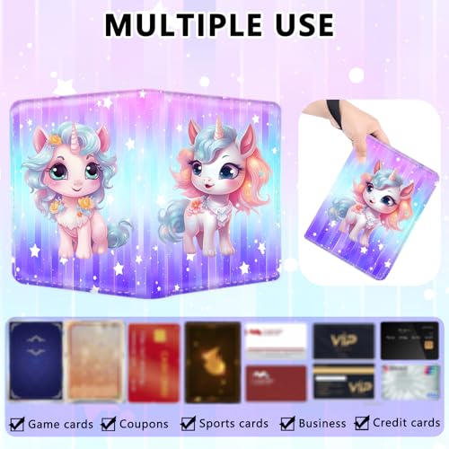 4 Pocket Trading Card Binder, Holds 400 Cards, Zipper Binder - color: color