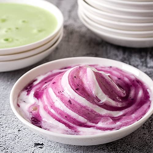 UIBFCWN 3 Oz Ceramic Dipping Bowls, Soy Sauce Dishes Set of 10, Dipping Sauce Cups/Bowls/Dishes for Kitchen, Mini Appetizer Plates for Condiment Sushi Ketchup BBQ Party, 4 Inch - size: 3 oz/4 in Round-10 Pack