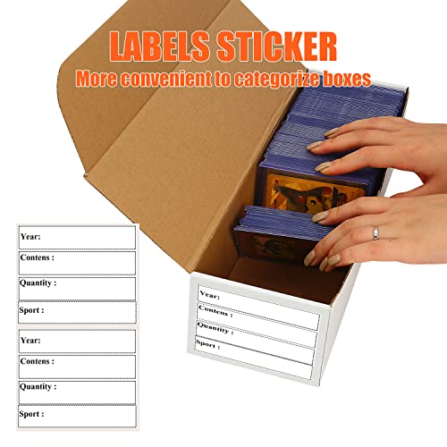 Trading Card Storage Box,8-Pack 6400 Count Cardboard TCG&Sport Card Box - size: 8-Pack