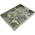 Spsyrine Plastic Serving Tray with Handles for Coffee Table, Seaweed - color: Multi H
