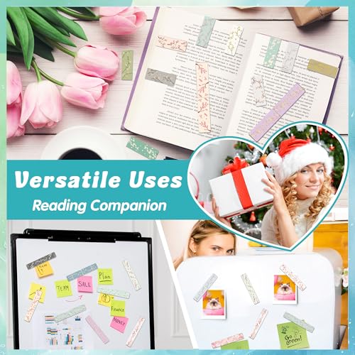 96PCS Magnetic Bookmarks Bulk Magnet Bookmarks Book Lovers Gifts - style: Flower Branch