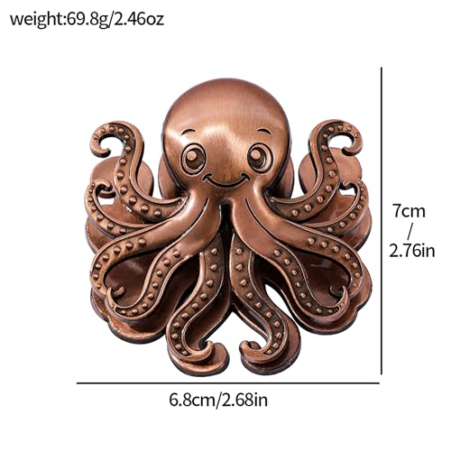 Vintage Ocean Bookmark Clip, 4 Color Starfish Shell Octopus for Book Lovers - color: Octopus Style D