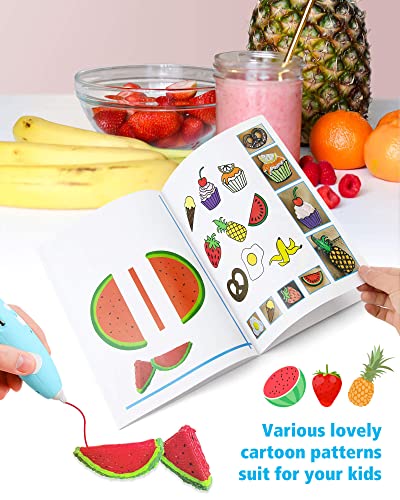 3D Pen Printing Drawing Book, 40 Pattern Templates Stencils - color: Good Time