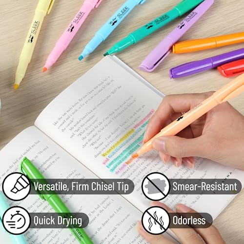 Mr. Pen- Highlighters, 48 Pack, Assorted Colors, Chisel Tip, Quick-Dry - color: Bright, size: 48 Pack