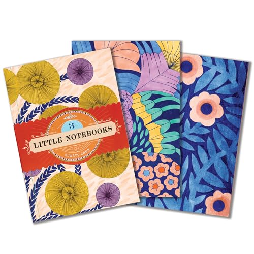 eeBoo: Cecilia's Little Books – Set of 3 Small Notebooks, 5.75 x 4, 64-Page Journals with Lines & Dot Grid Pages, Portable Journals - style: Cecilia's