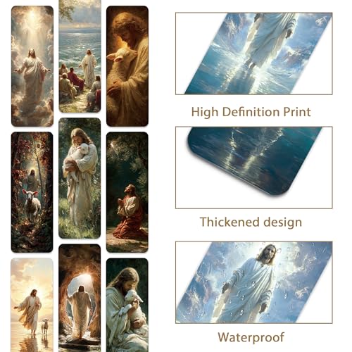 Christian Bookmarks, Jesus Bible Book Marks for Bible Study - style: Jesus