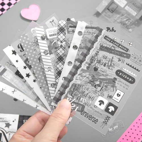 Kawaii Japanese Stickers Book,20 Sheets Vintage Scrapbook Japanese Stickers for Journaling,Junk Journal,Bullet Journaling,Diary,Scrapbooking Supplies,Calendar(Folded Page Text2) - color: Embrace