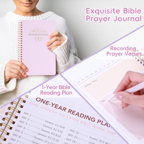 XKDOUS 40 Bible Study Kit, Journaling Supplies for Women with Case, Pink - color: Pink