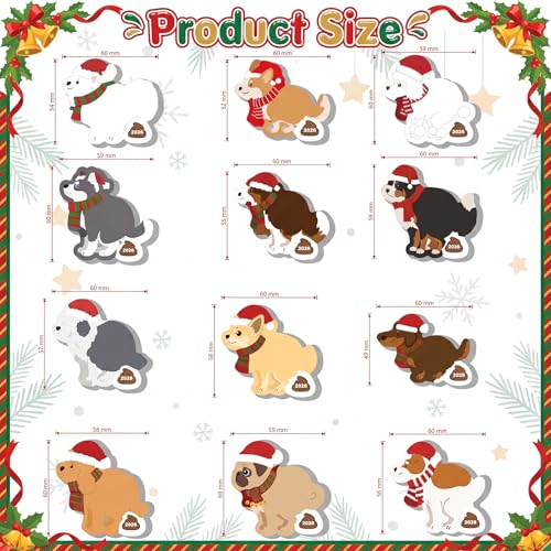 Yinder 24 Pads Dog Poop Sticky Notes Funny Christmas Party Gift - color: Multicolor, size: Dog Poop