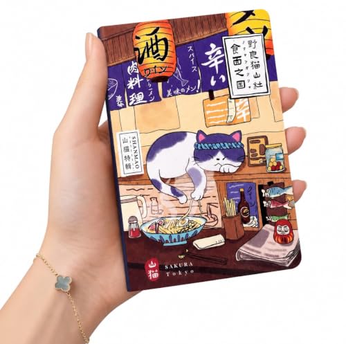 KetA Pretty Small Notebook for Women – Pocket Travel Journal, Small Cute Journal for Women, Mini Writing Journal, A6 - color: Land of Noodles