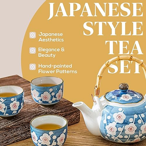 Japanese Tea Set, Japanese Style Porcelain Tea Sets for Adult