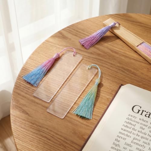 24 Pcs Mini Tassels Bookmark, 12 Colors