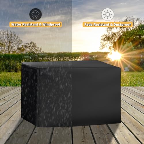 Grill Cover for Nexgrill 1-Burner Portable Propane Gas Grill 820-BC002, Heavy-Duty 600D Tabletop BBQ Cover for Country Smokers Pellet Grill GS150PPG - size: 24"Lx 17"Dx 13"H