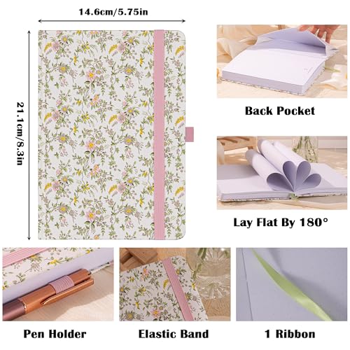 TIEFOSSI Dotted Journal for Women, A5 Dotted Grid Notebook for Writing - color: Pink, size: Dotted