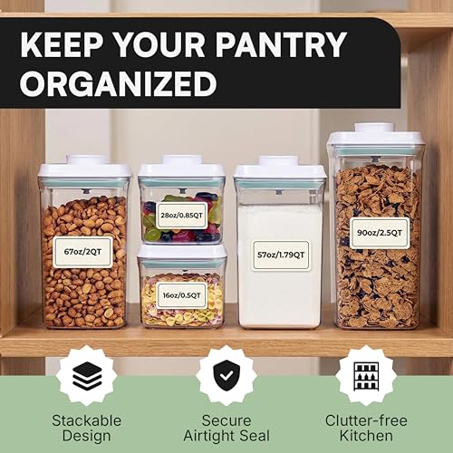 Bop Top Airtight Food Storage Containers | Pop-Top Lid | 8 Cups / 67 Oz - color: Single: 67 oz