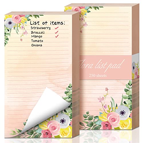 2 Pack 500 Sheets Floral Sticky Notes Cute Flower Note Pads