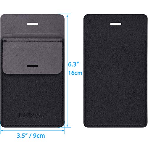 Wisdompro Pocket Protector, 3 Pack PU Leather Heavy Duty Pen Holder Pouch - color: Black