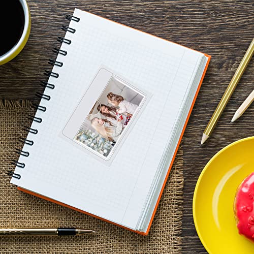 Chinco 30 Pcs Self Adhesive Clear Index Card Pockets,4.06 x 2.48 Inches - size: 4.06 x 2.48 Inches