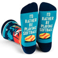 Lavley Women's Funny Socks Cute Novelty Gift for Women & Teens - color: Softball