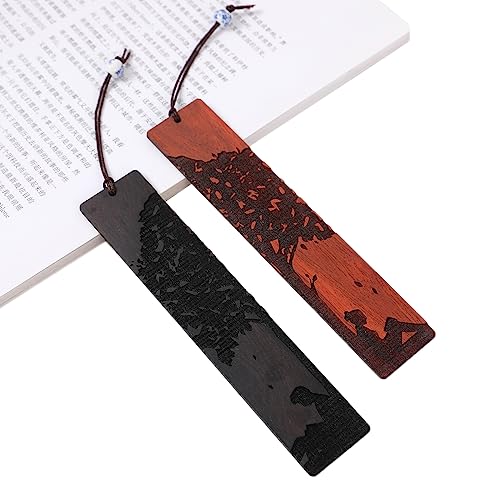 Couple Bookmarks for Men Women, Unique Wood Bookmark, Couple Gift for Men Women Boyfriend Girlfriend, Anniversary Gift (Reading Under The Tree) - style: Reading Under the Tree