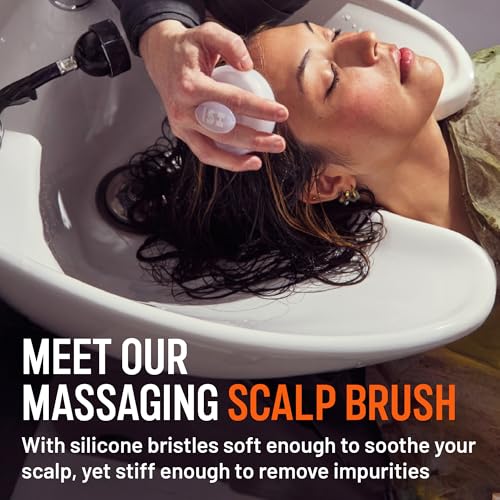 Hairstory Massaging Silicone Scalp Brush for Shampoo and Scalp Care