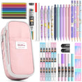 Nicpro 45PCS Mechanical Pencils with 462 Lead Refills (Pink) - size: 47 PCS