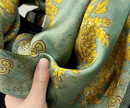 100% Mulberry Silk Scarf - 25.6" Square Neckerchief & Headscarf Gift Packed - color: Dark Green