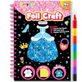FUNNYB&G Foil Art Craft Kit for Kids, Sparkly Birthday Gift Toy for Girls - style: Dress