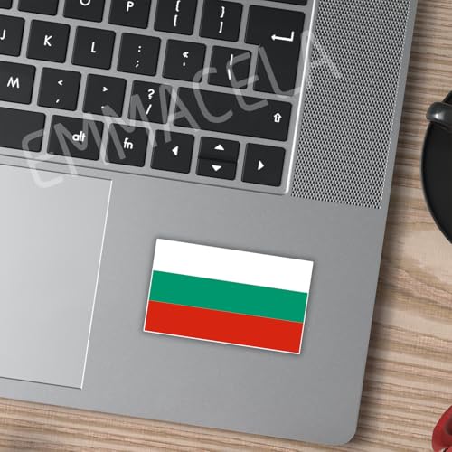 (3PCS) Bulgaria Flag stickers, Countries Flag Stickers - Waterproof Vinyl Decals For Laptops, Tumblers, Water Bottles, Books, Scrapbooks, Size 3 x 1.8 - color: Bulgaria