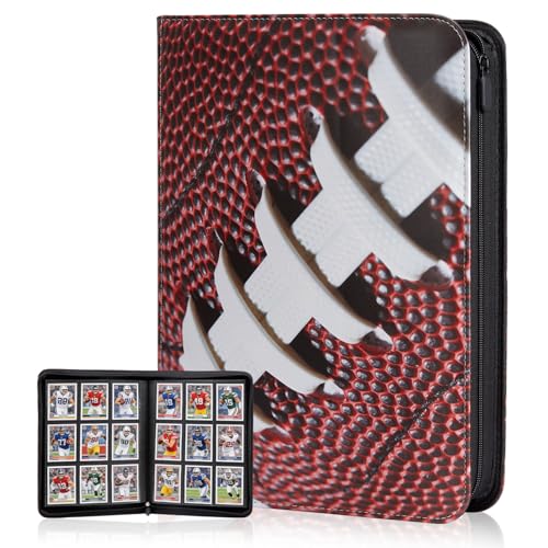 Football Card Binder 360 Pockets Waterproof Trading Cards Storage - color: Football, size: 360