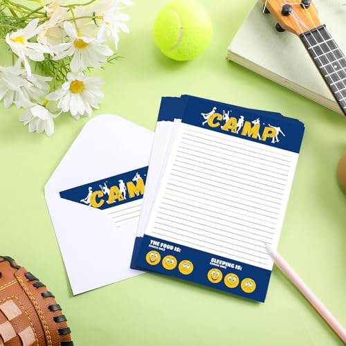 80 Pcs Camp Stationery Set, Paper and Envelopes, Fresh - style: Fresh