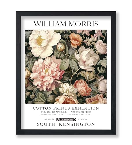 Poster Master William Morris Poster - Chrysanthemum Print - Flower Art - Botanical Art - Exhibition Print - Textile Pattern Design - Floral Illustration - Living Room or Bedroom Wall Decor - 8x10 UNFRAMED Wall Decor - color: Style-09, size: 8"L x 10"W