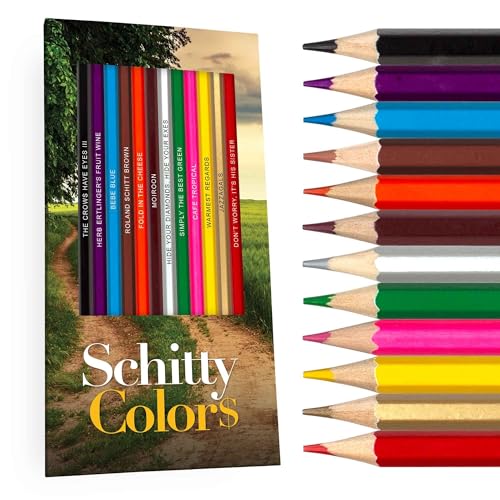 Whimsy Creek Colored Pencil, 12 Foil-Stamped Gift Set - style: Schitt's Creek