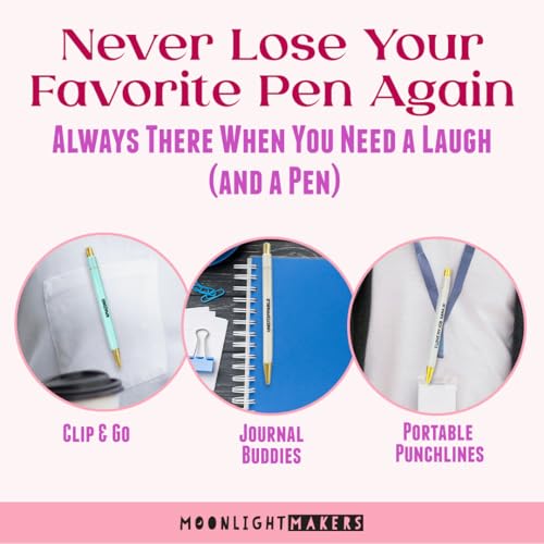 Moonlight Makers Funny Pens for Nurses, Set of 5, Just for Nurses, Sayings - color: Nurse Pens