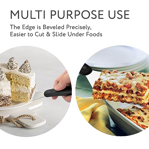 Small Spatula | Mini Stainless Steel Turner For Kitchen Use | Mini Metal Utensil For Cooking Brownie, Cookie, Lasagna and More | Pie Server Lifter | Cake & Pancakes Serving Spatulas