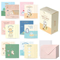 Monolike Day-by-day Card, Story town afternoon Ver.1 - Mix 36 Mini Single cards, 36 envelopes, 36 stickers Package - color: Story town afternoon Ver.1