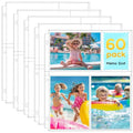 Fabmaker 60 Pack 4x6 Photo Sleeves for 3 Ring Binder, Hold 360 Photos
