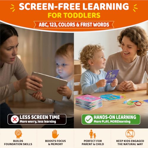 STUDYKEY ABC Flash Cards for Toddlers 1-3 |