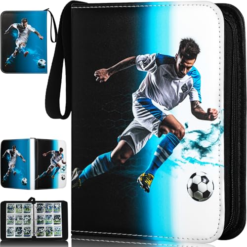 RONMONG Soccer Card Binder, 990 Pockets, Protective Trading Card Album - color: soccer-style 1, size: 990