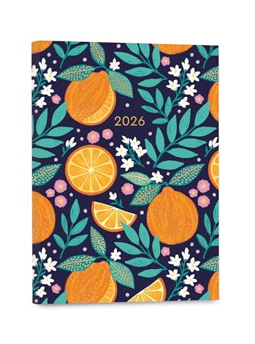 High Note 2026 Planner, 12-Month Weekly & Monthly Flexible Cover Calendar Book with Goal & Project Planning Pages, 2026, 5.75" x 7.5", Fruits - color: Fruits