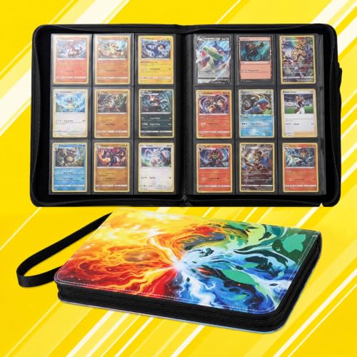 Card Binder, 9 Pocket 540 Card for Collectible Trading Card Albums - color: 540-COLORFUL-1