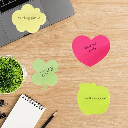 16 Pads Cute Sticky Notes, Fun Notes Memo Pads Back to School Supplies Notes Page School Tab for School Office