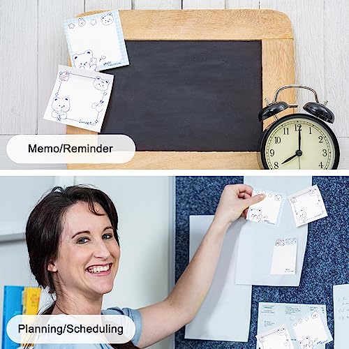 640 Pcs Cute Sticky Notes, Self-Stick Note Pads, Kawaii Memo Pads Lined, Funny Sticky Notes, List Notepads Set Bulk for School Office Home Supplies Teacher Students Planner Gifts