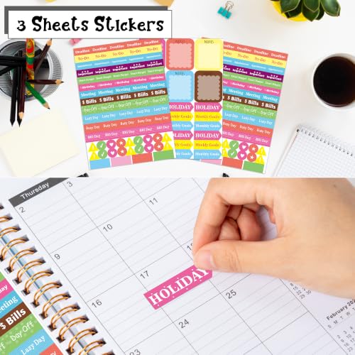 Xqumoi 2027 A5 Planner Funny Swear Skeleton Weekly and Monthly Planner Gift - color: Evil Skeleton 2027, size: A5